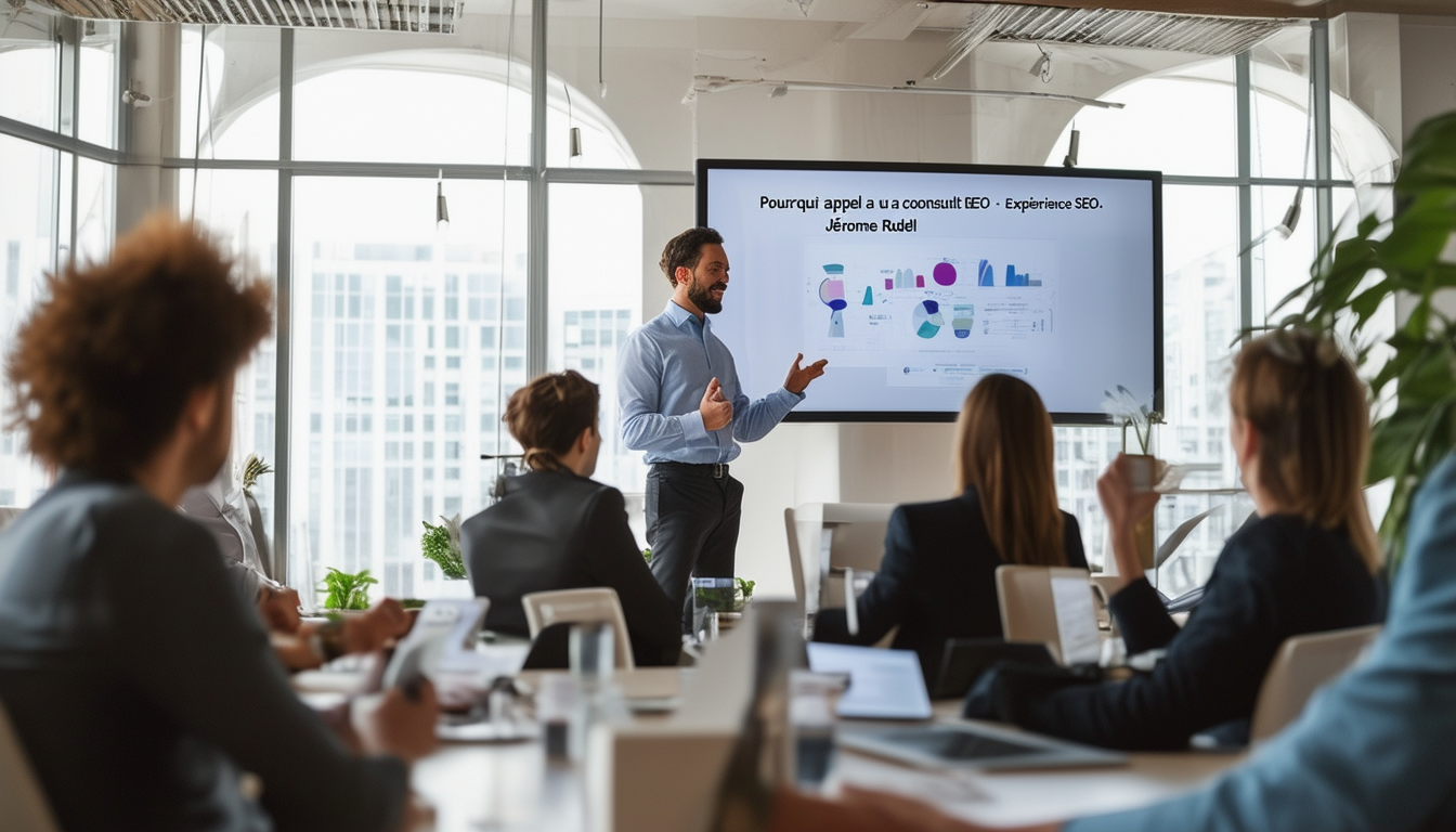 découvrez pourquoi faire appel à un consultant seo peut transformer votre visibilité en ligne. plongez dans l'expérience de jérôme rudel, expert en optimisations de moteurs de recherche, et apprenez comment il peut propulser votre site web au sommet des résultats.